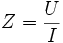 Formule voor impedantie
