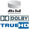 DTS HD master audio & Dolby True HD