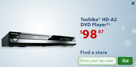 HD DVD aanbieding bij Wal Mart