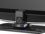 JVC P-serie met iPod dock detail