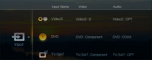 Icoon gebaseerd OSD menu